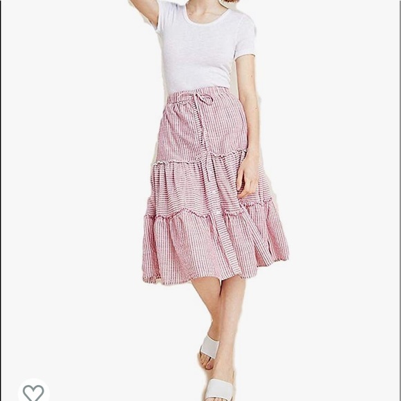 Sundry Tiered Stripe Skirt Size 1